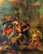 Eugene Delacroix The Abduction of Rebecca Sweden oil painting reproduction